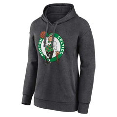 Charcoal Boston Celtics Women's Primary Logo Pullover Hoodie | NBA