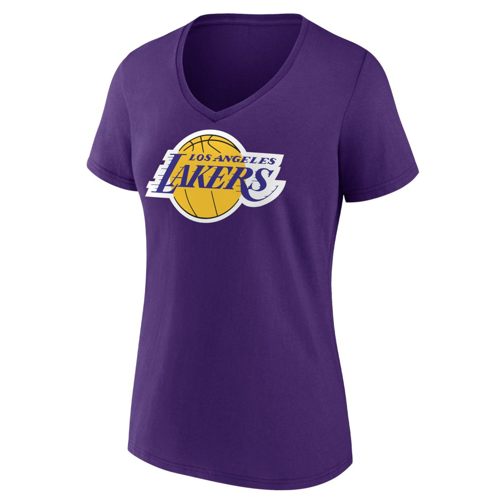 Purple Los Angeles Lakers Women's Primary Logo V-Neck T-Shirt | NBA
