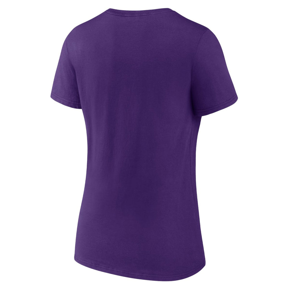 Purple Los Angeles Lakers Women's Primary Logo V-Neck T-Shirt | NBA