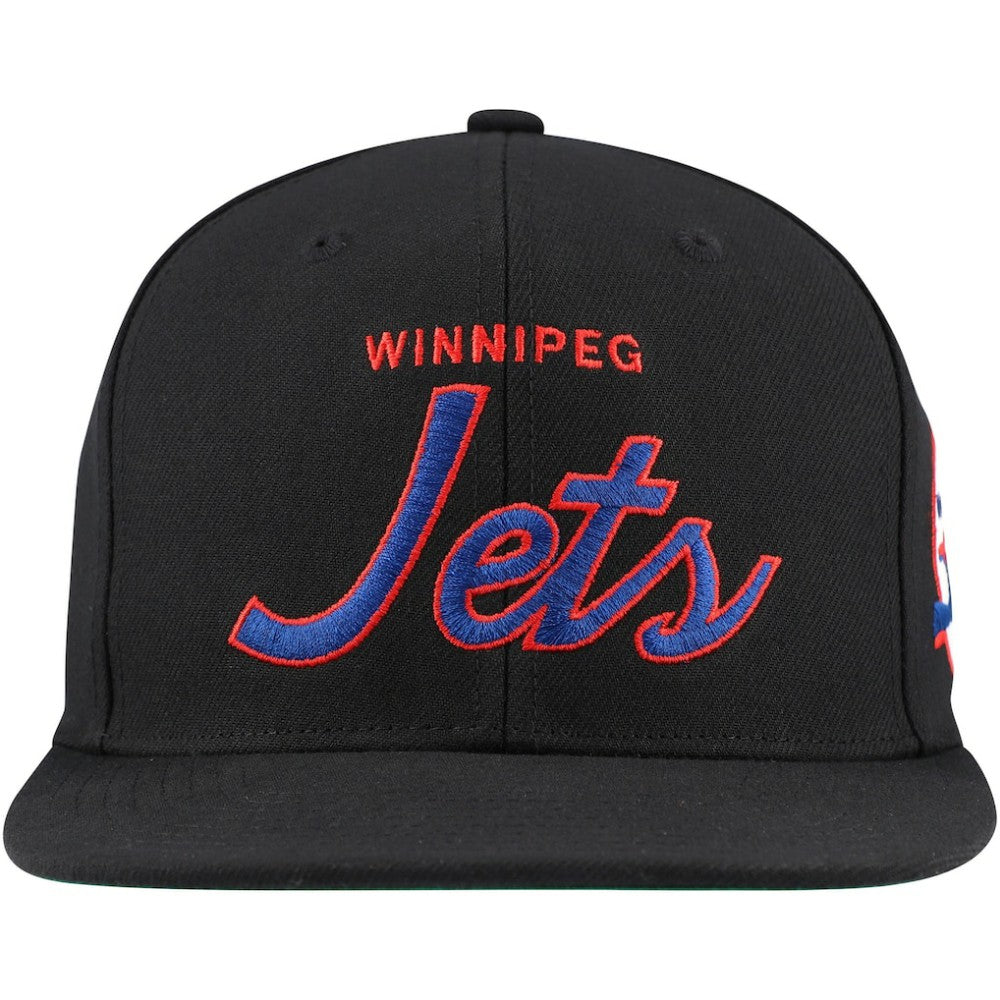 Winnipeg Jets Mitchell & Ness Core Team Script 2.0 Snapback Hat -  NHL Hats