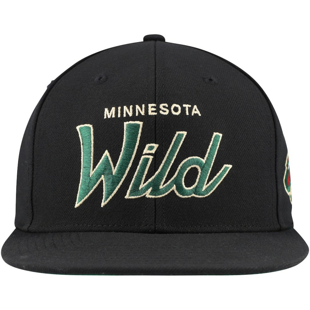 Minnesota Wild Mitchell & Ness Core Team Script 2.0 Snapback Hat -  NHL Hats