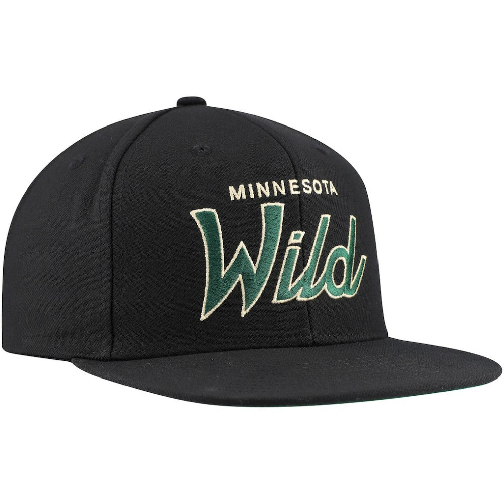 Minnesota Wild Mitchell & Ness Core Team Script 2.0 Snapback Hat -  NHL Hats