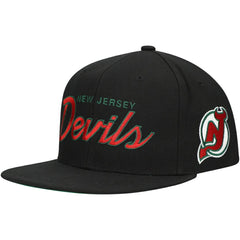 New Jersey Devils Mitchell & Ness Core Team Script 2.0 Snapback Hat -  NHL Jerseys