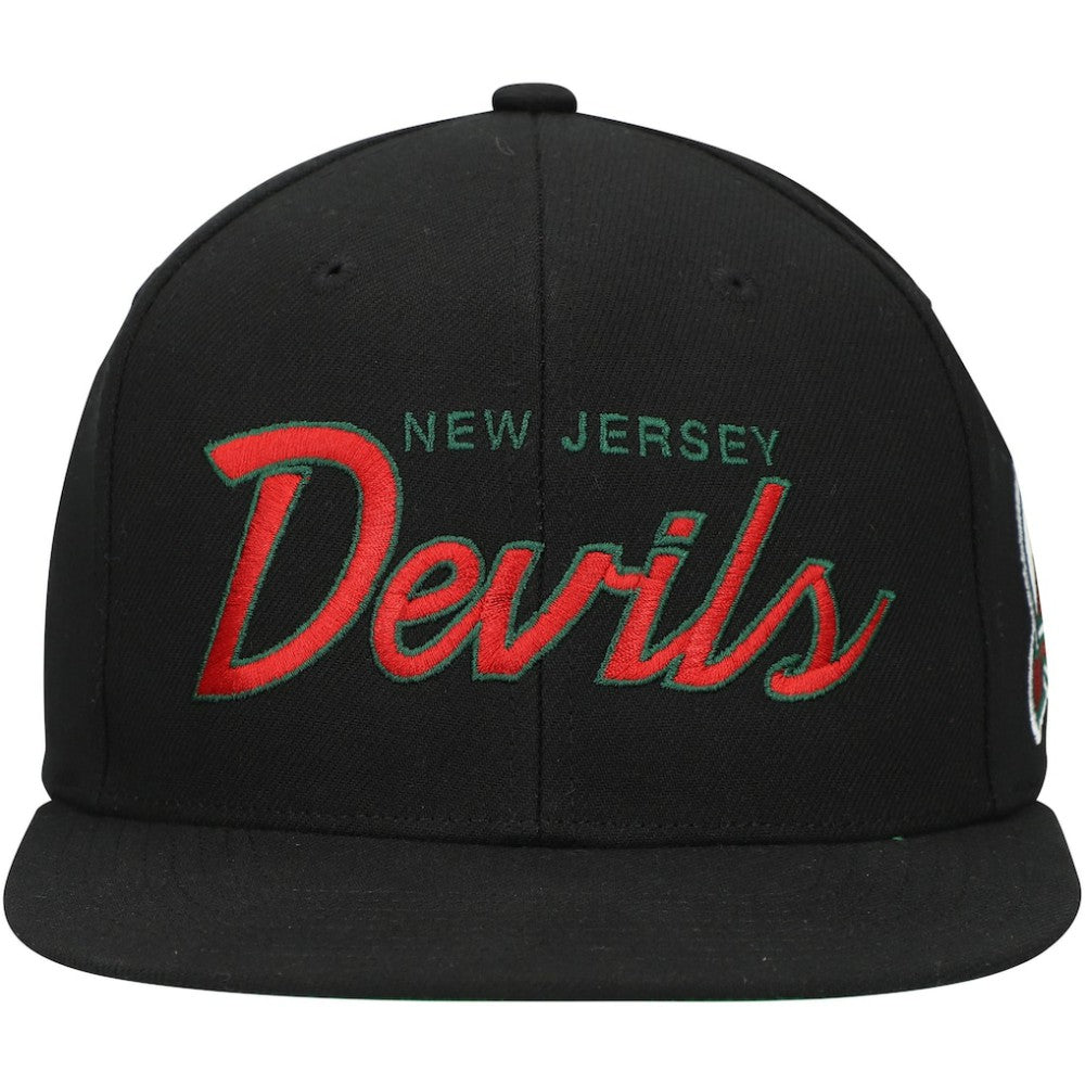 New Jersey Devils Mitchell & Ness Core Team Script 2.0 Snapback Hat -  NHL Jerseys