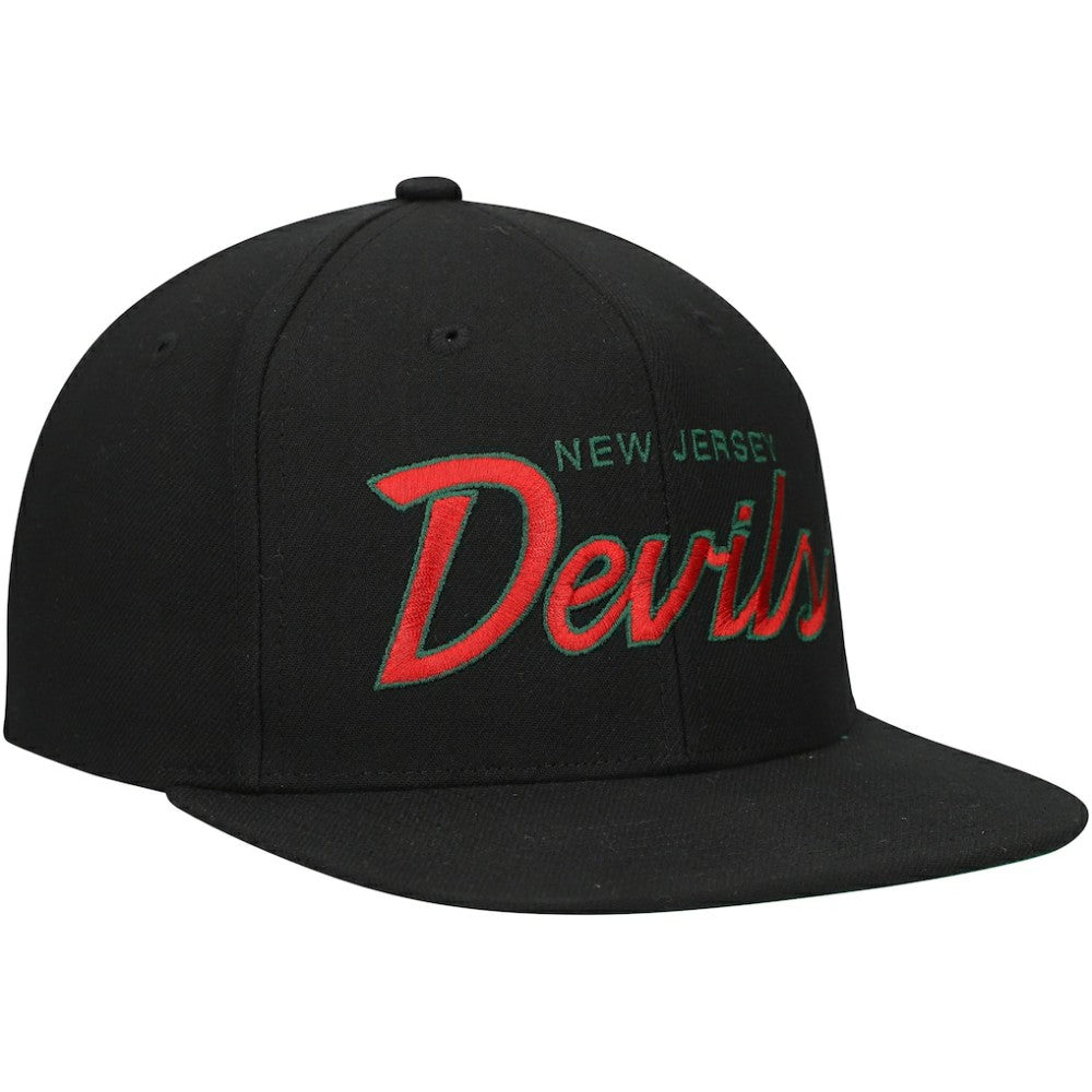 New Jersey Devils Mitchell & Ness Core Team Script 2.0 Snapback Hat -  NHL Jerseys