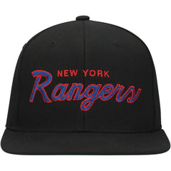 New York Rangers Mitchell & Ness Core Team Script 2.0 Snapback Hat -  NHL Hats