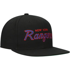 New York Rangers Mitchell & Ness Core Team Script 2.0 Snapback Hat -  NHL Hats