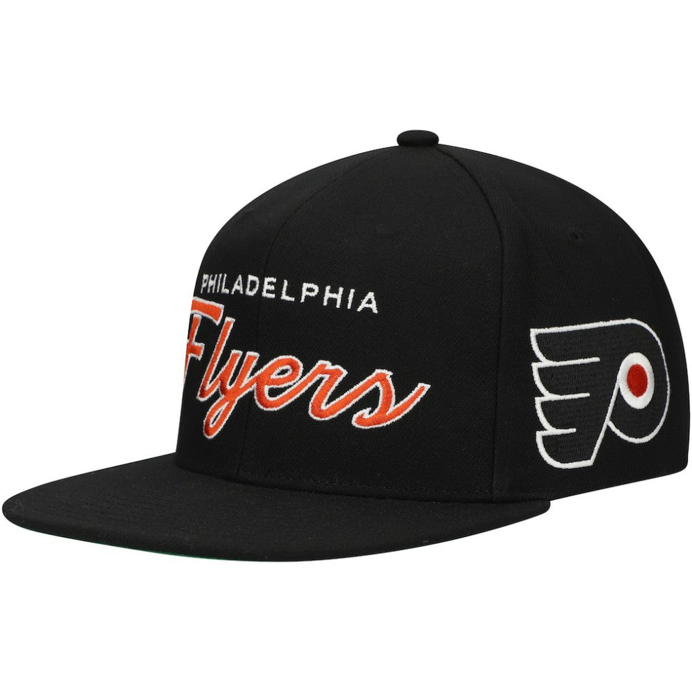 Philadelphia Flyers Mitchell & Ness Core Team Script 2.0 Snapback Hat -  NHL Hats