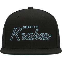 Seattle Kraken Mitchell & Ness Core Team Script 2.0 Snapback Hat -  NHL Hats