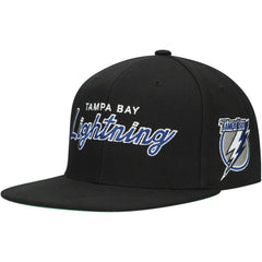 Tampa Bay Lightning Mitchell & Ness Core Team Script 2.0 Snapback Hat -  NHL Hats