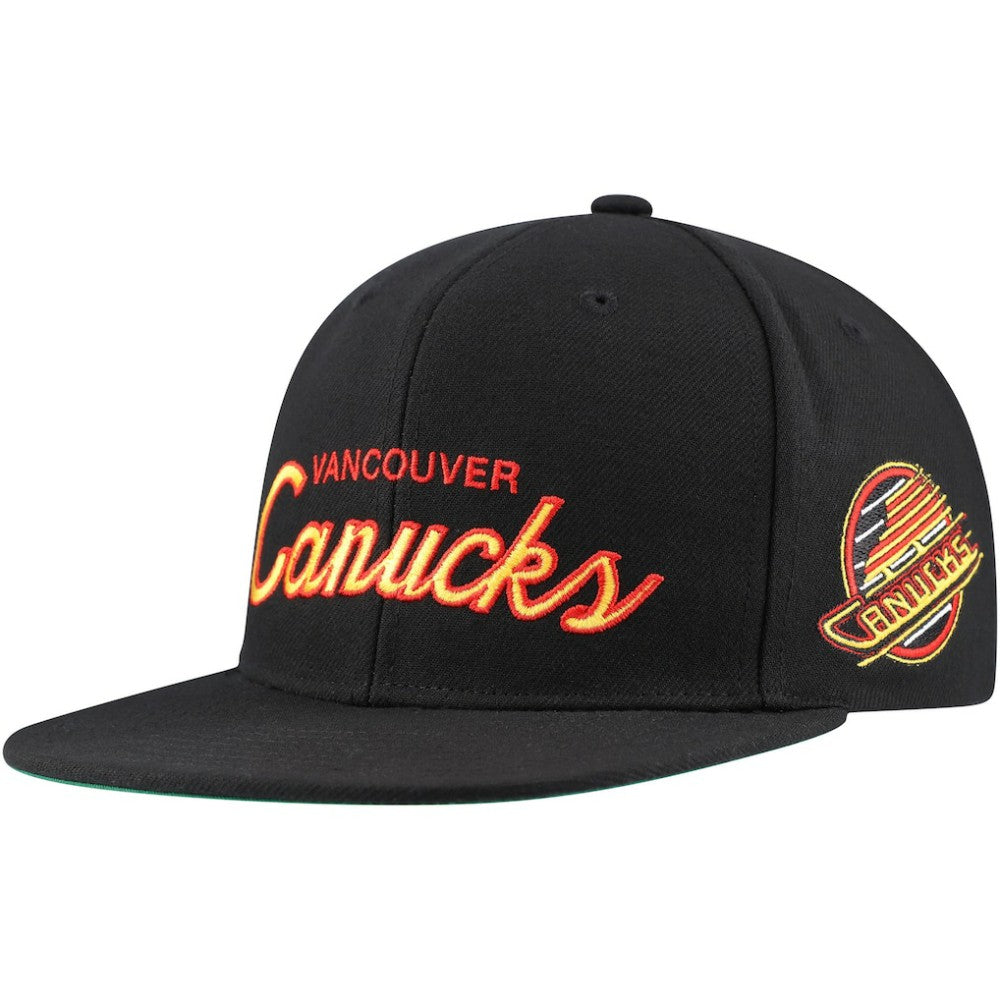 Vancouver Canucks Mitchell & Ness Core Team Script 2.0 Snapback Hat -  NHL Hats