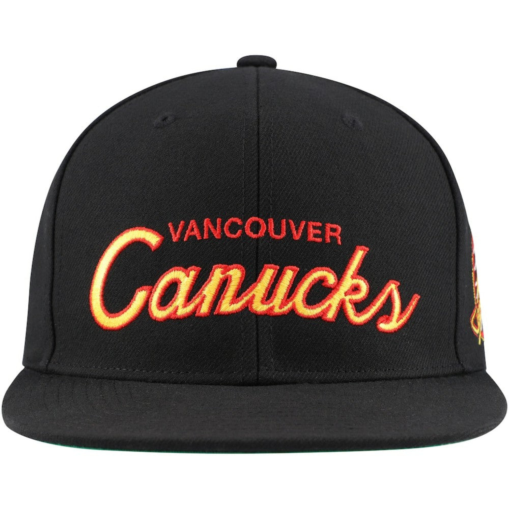 Vancouver Canucks Mitchell & Ness Core Team Script 2.0 Snapback Hat -  NHL Hats
