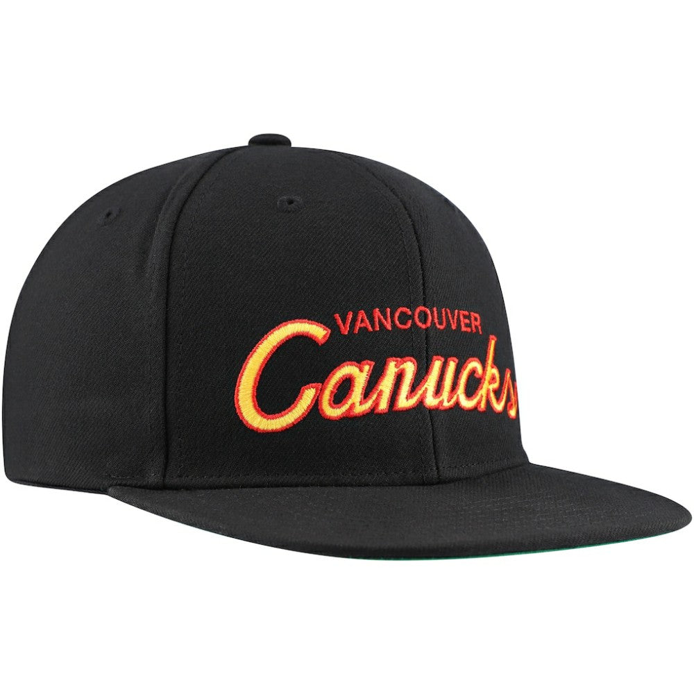 Vancouver Canucks Mitchell & Ness Core Team Script 2.0 Snapback Hat -  NHL Hats