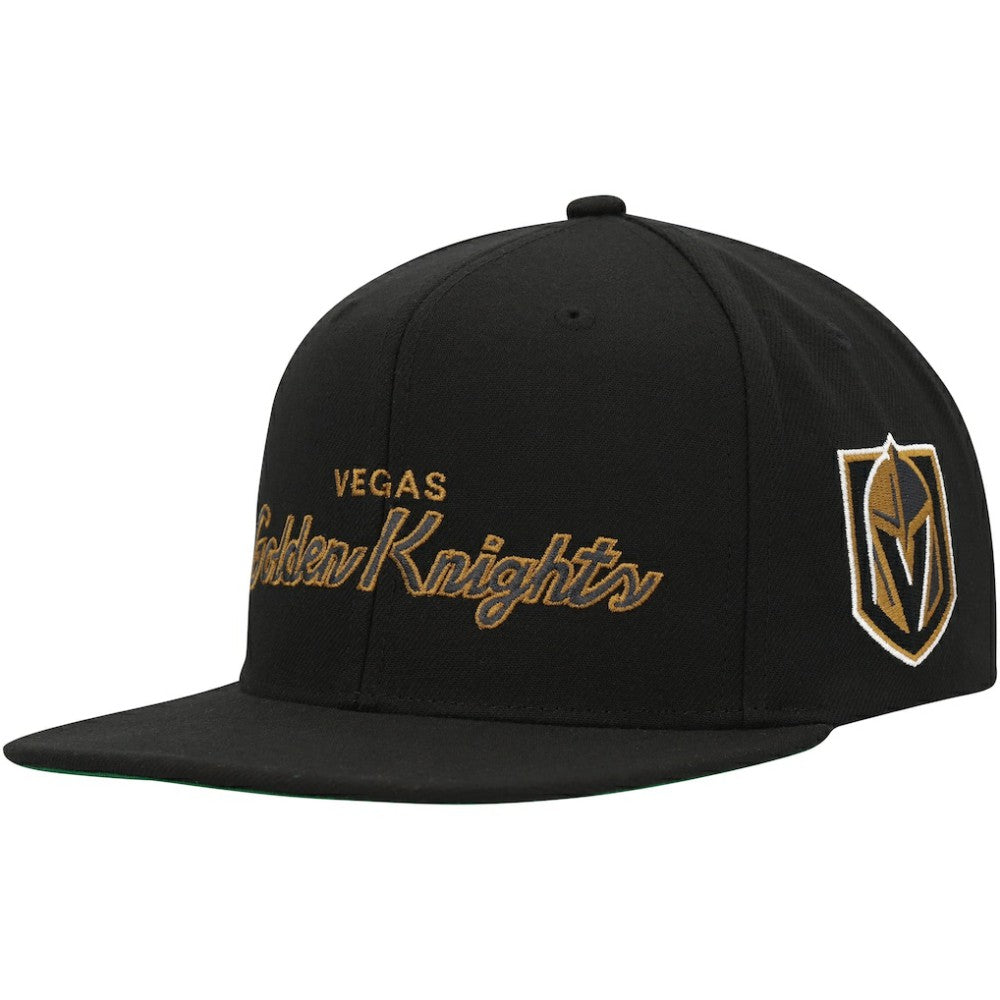 Vegas Golden Knights Mitchell & Ness Core Team Script 2.0 Snapback Hat -  NHL Hats