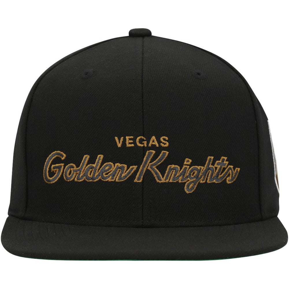 Vegas Golden Knights Mitchell & Ness Core Team Script 2.0 Snapback Hat -  NHL Hats