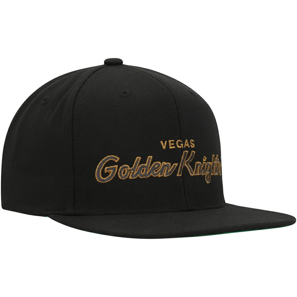 Vegas Golden Knights Mitchell & Ness Core Team Script 2.0 Snapback Hat -  NHL Hats
