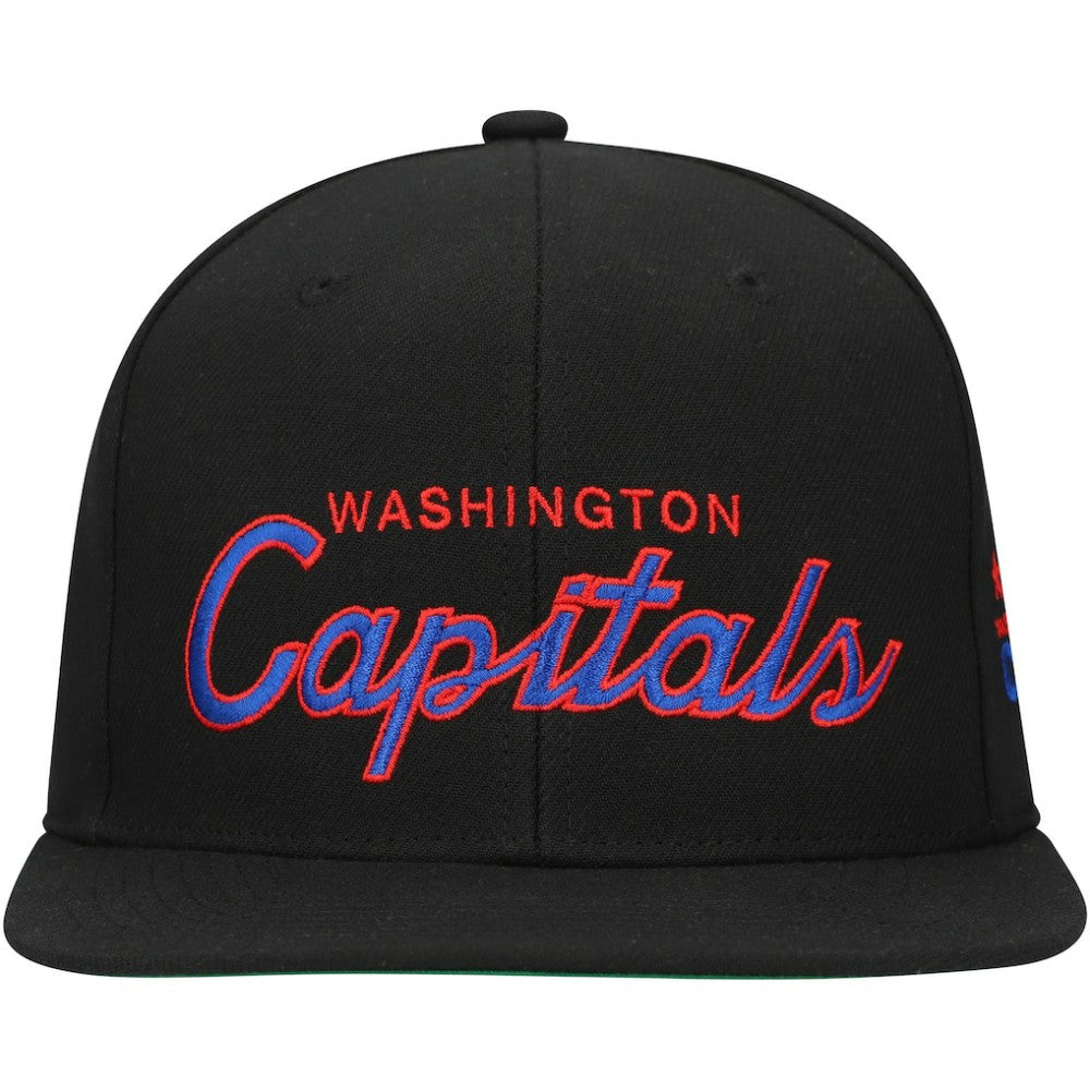 Washington Capitals Mitchell & Ness Core Team Script 2.0 Snapback Hat -  NHL Hats