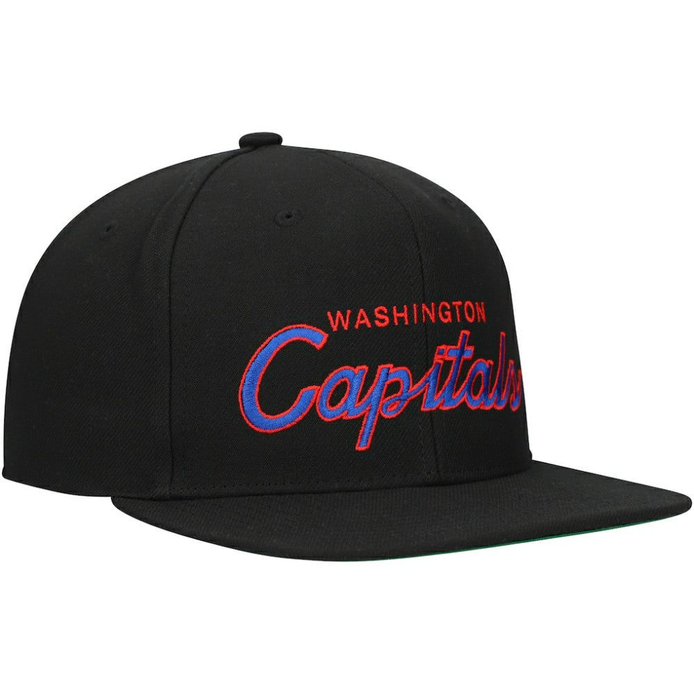 Washington Capitals Mitchell & Ness Core Team Script 2.0 Snapback Hat -  NHL Hats