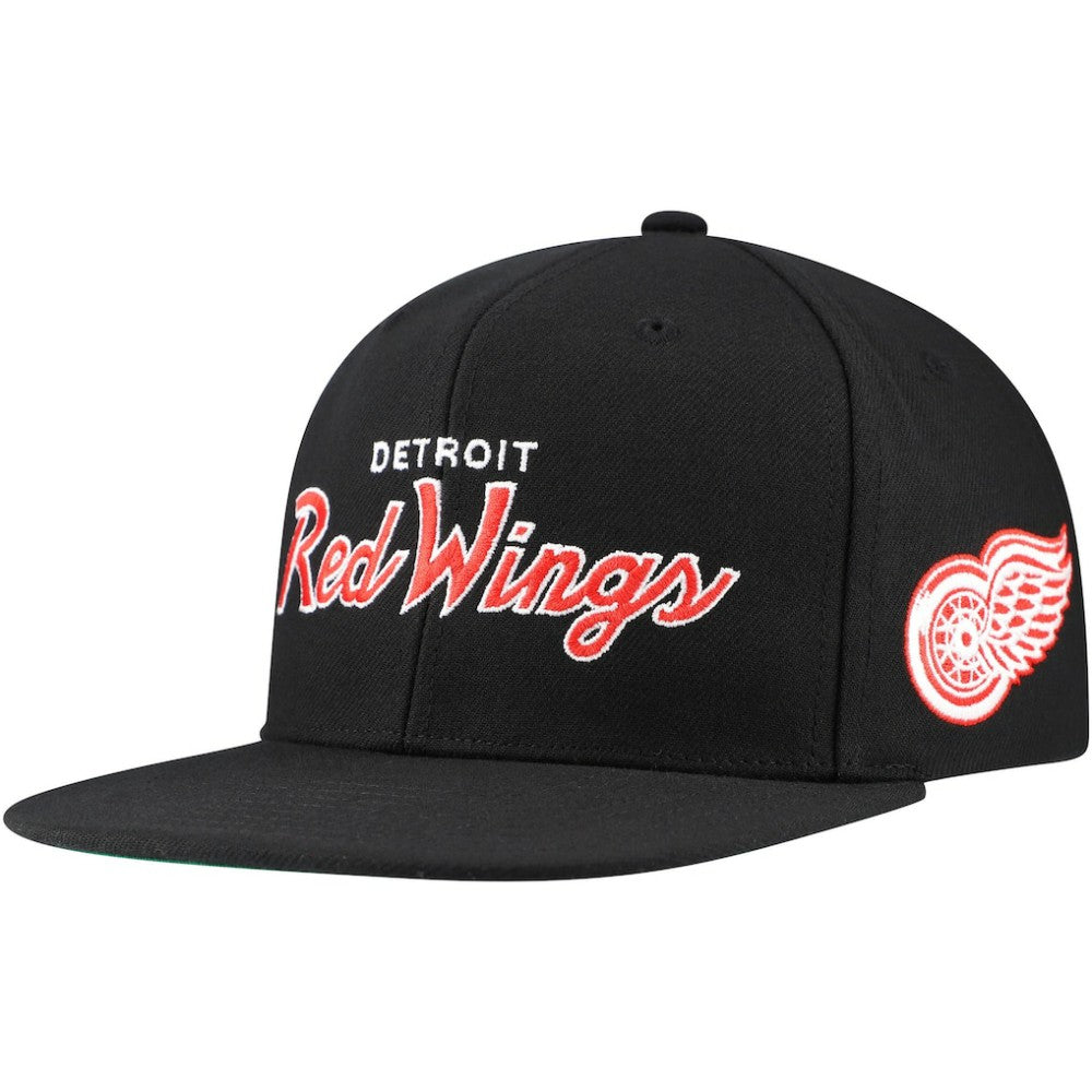 Detroit Red Wings Mitchell & Ness Core Team Script 2.0 Snapback Hat -  NHL Hats