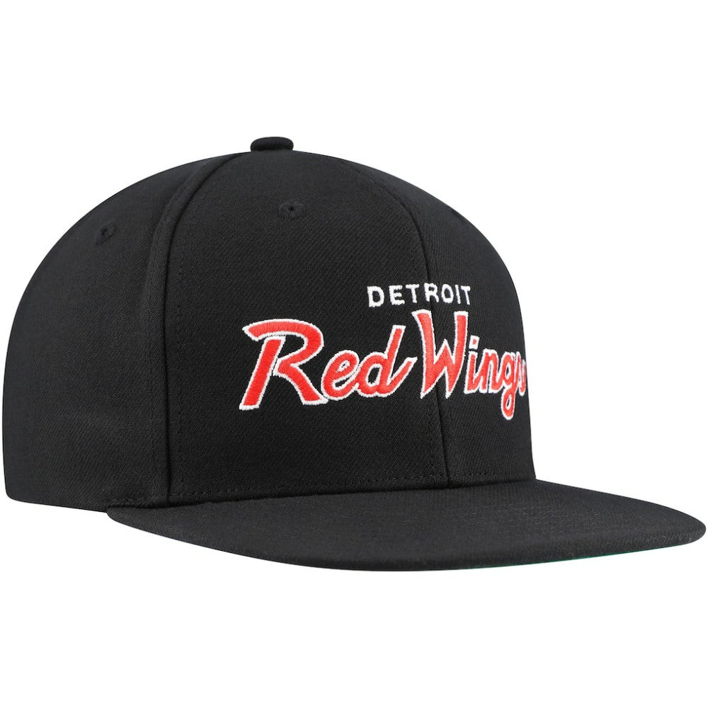 Detroit Red Wings Mitchell & Ness Core Team Script 2.0 Snapback Hat -  NHL Hats