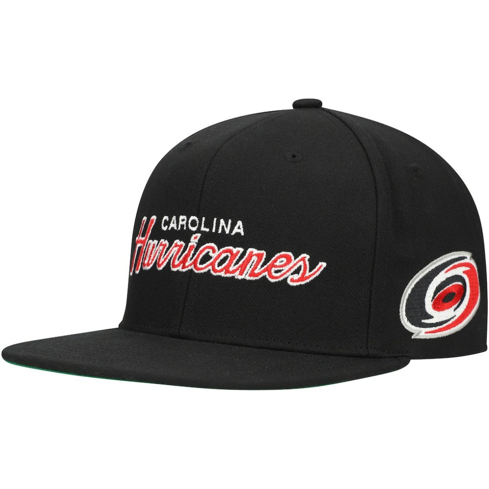 Carolina Hurricanes Mitchell & Ness Core Team Script 2.0 Snapback Hat -  NHL Hats
