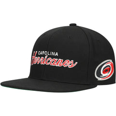 Carolina Hurricanes Mitchell & Ness Core Team Script 2.0 Snapback Hat -  NHL Hats