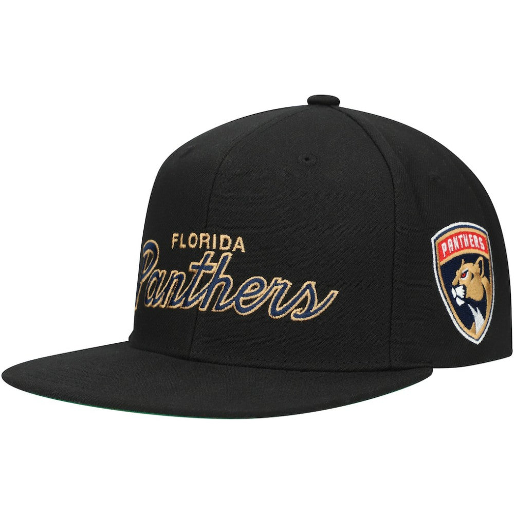 Florida Panthers Mitchell & Ness Core Team Script 2.0 Snapback Hat -  NHL Hats