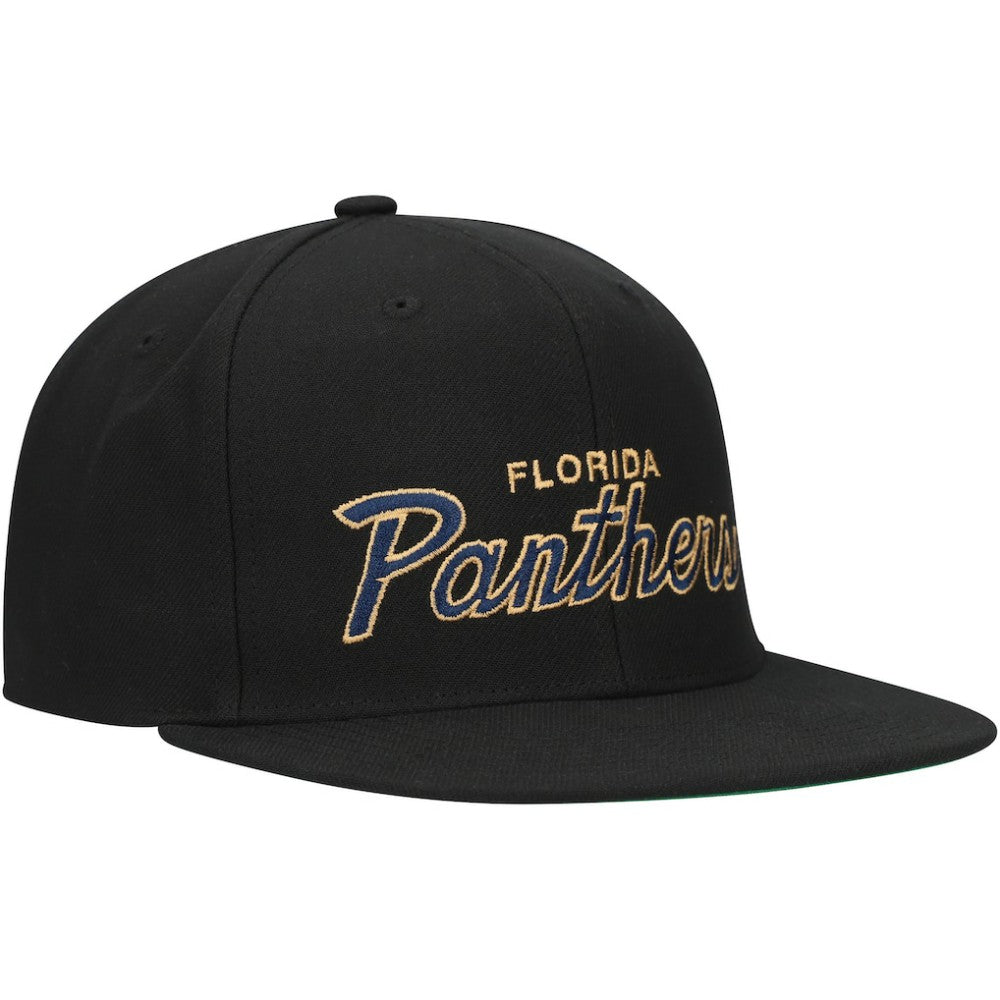 Florida Panthers Mitchell & Ness Core Team Script 2.0 Snapback Hat -  NHL Hats