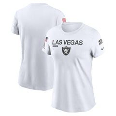 Las Vegas Raiders Women's 2024 Salute To Service Legend Performance T-Shirt | NFL Outlet