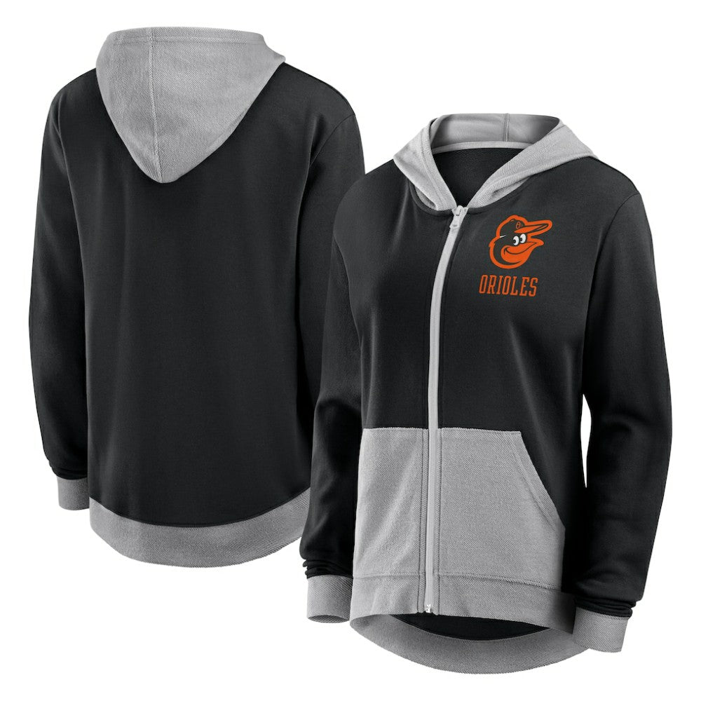 Baltimore Orioles Fanatics Women's Hit It French Terry Full-Zip Hoodie - MLB Hoodies