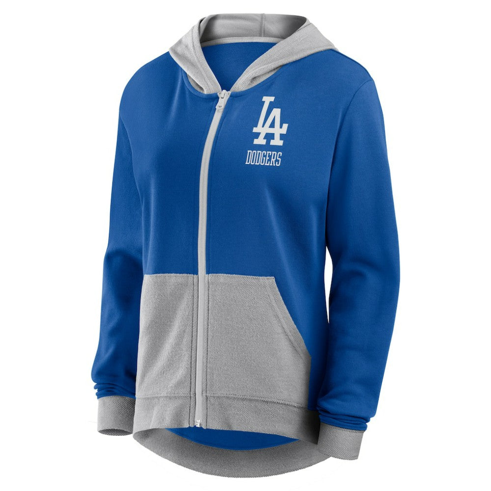Los Angeles Dodgers Fanatics Women's Hit It French Terry Full-Zip Hoodie - MLB Hoodies