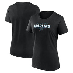 Miami Marlins Fanatics Women's Lean T-Shirt - MLB T-shirts