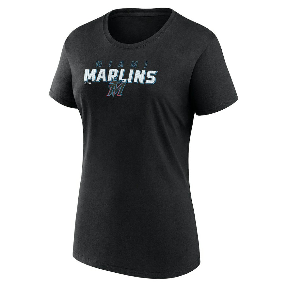 Miami Marlins Fanatics Women's Lean T-Shirt - MLB T-shirts