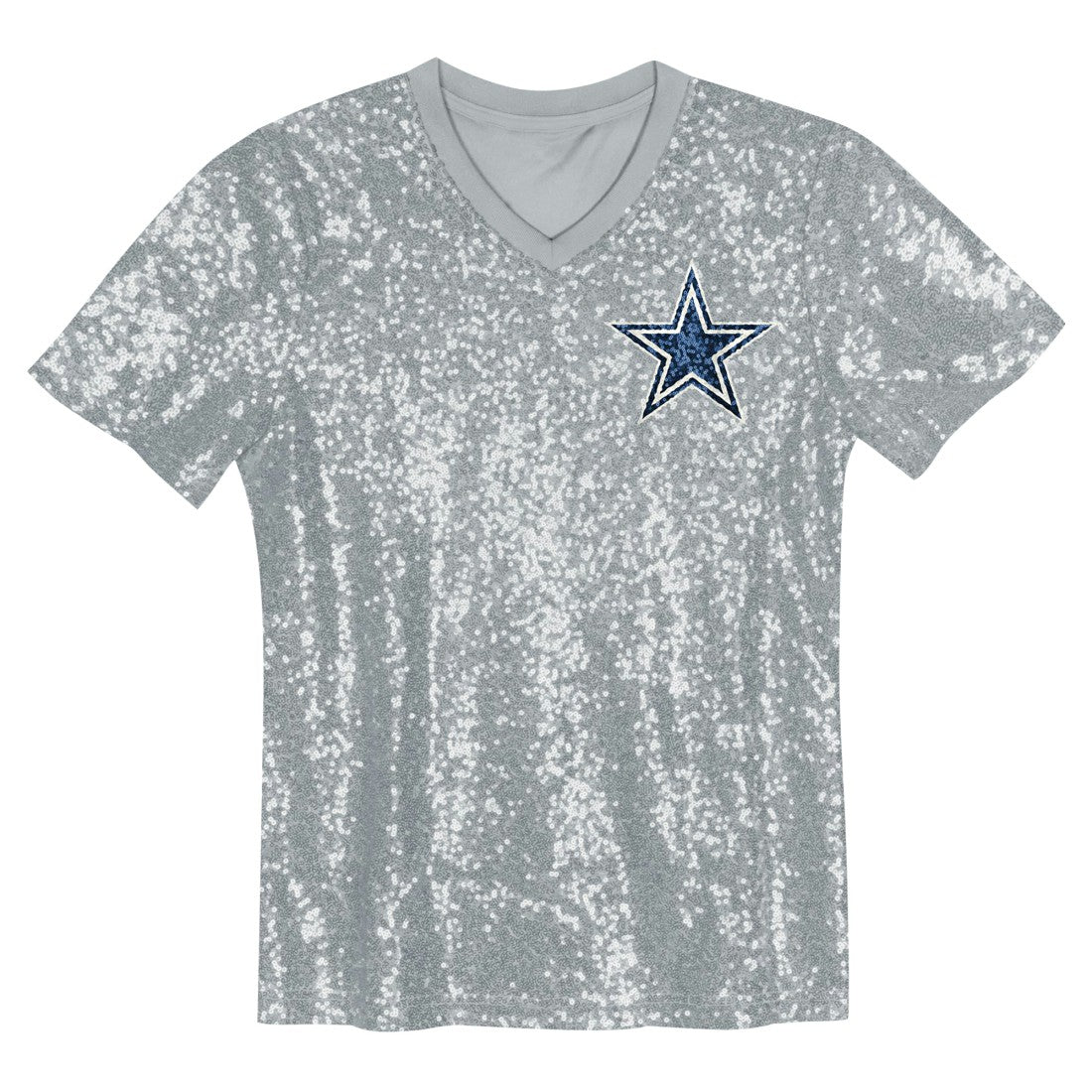 Dallas Cowboys CeeDee Lamb  Girls Youth Sequin V-Neck Fashion Jersey | NFL Online