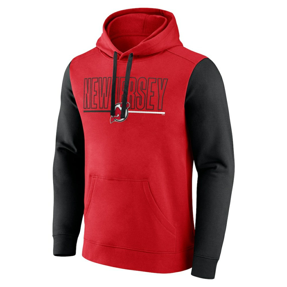 New Jersey Devils Logo Athletic Deliver Fleece Pullover Hoodie -  NHL Jerseys