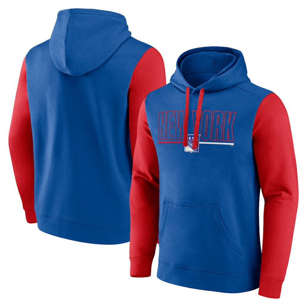 New York Rangers Logo Athletic Deliver Fleece Pullover Hoodie -  NHL Hoodies