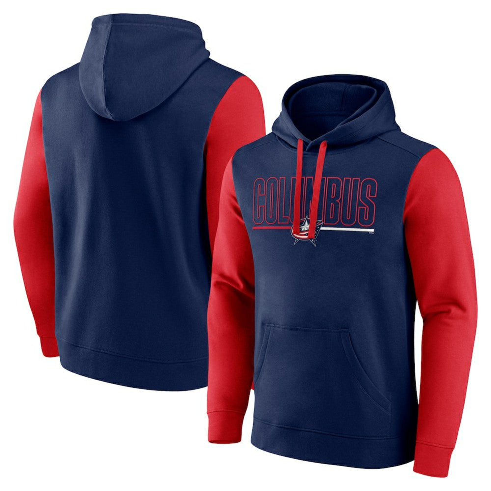 Columbus Blue Jackets Logo Athletic Deliver Fleece Pullover Hoodie -  NHL Hoodies