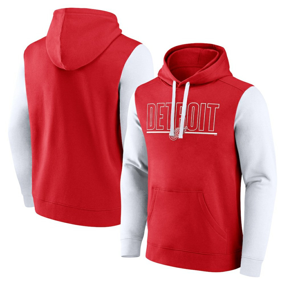 Detroit Red Wings Logo Athletic Deliver Fleece Pullover Hoodie -  NHL Hoodies