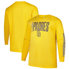 San Diego Padres Profile Big & Tall Two-Hit Long Sleeve T-Shirt - MLB T-shirts