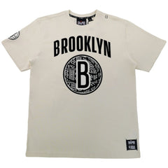 Brooklyn Nets NBA x Two Hype Unisex Culture & Hoops T-Shirt - Cream for sale | NBA
