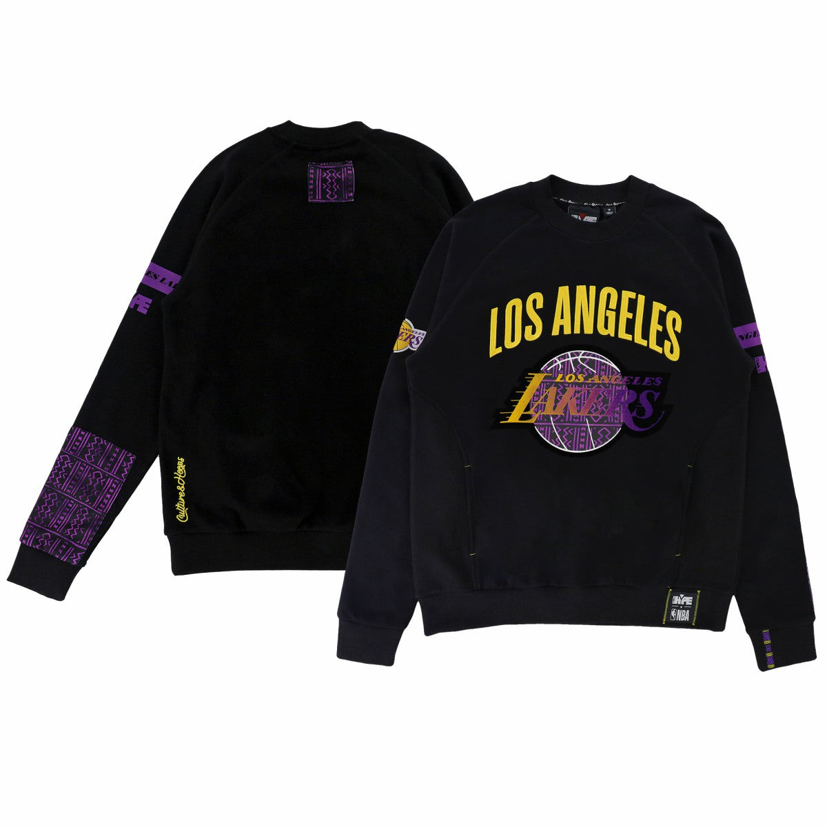 Los Angeles Lakers NBA x Two Hype Unisex Culture & Hoops Heavyweight Pullover Sweatshirt - Black cheap | NBA