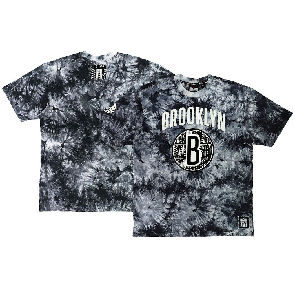 Brooklyn Nets NBA x Two Hype Unisex Culture & Hoops Tie-Dye T-Shirt - Black for sale | NBA