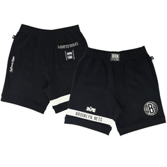 Brooklyn Nets NBA x Two Hype Unisex Culture & Hoops Premium Classic Fleece Shorts - Black sale | NBA