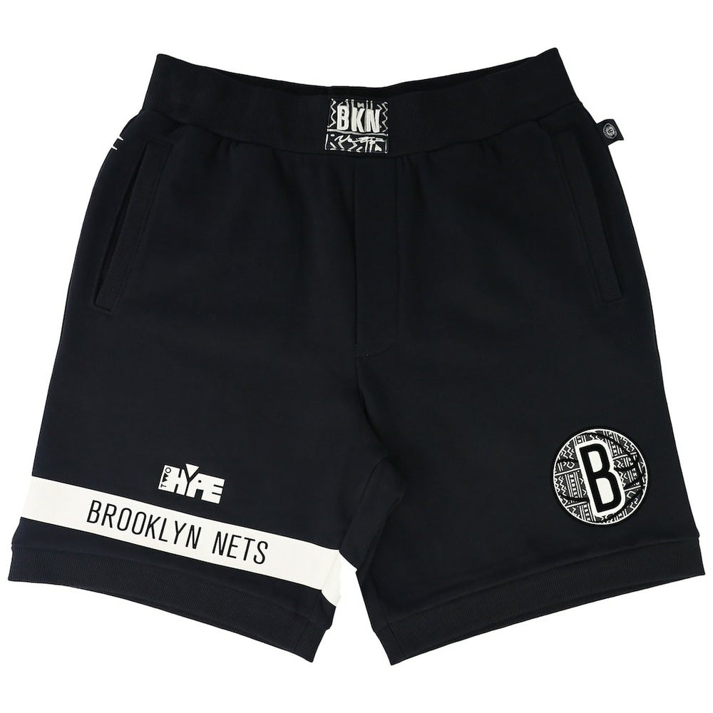 Brooklyn Nets NBA x Two Hype Unisex Culture & Hoops Premium Classic Fleece Shorts - Black sale | NBA