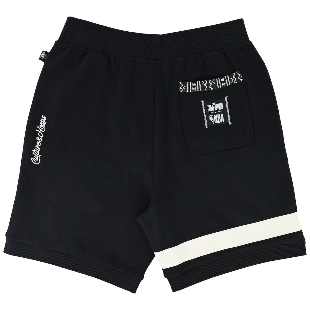 Brooklyn Nets NBA x Two Hype Unisex Culture & Hoops Premium Classic Fleece Shorts - Black sale | NBA