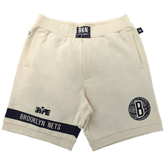 Brooklyn Nets NBA x Two Hype Unisex Culture & Hoops Premium Classic Fleece Shorts - Cream shop | NBA