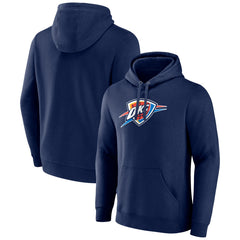 Navy Oklahoma City Thunder Primary Logo Pullover Hoodie | NBA