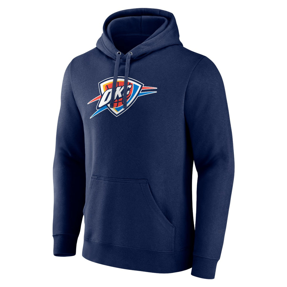 Navy Oklahoma City Thunder Primary Logo Pullover Hoodie | NBA