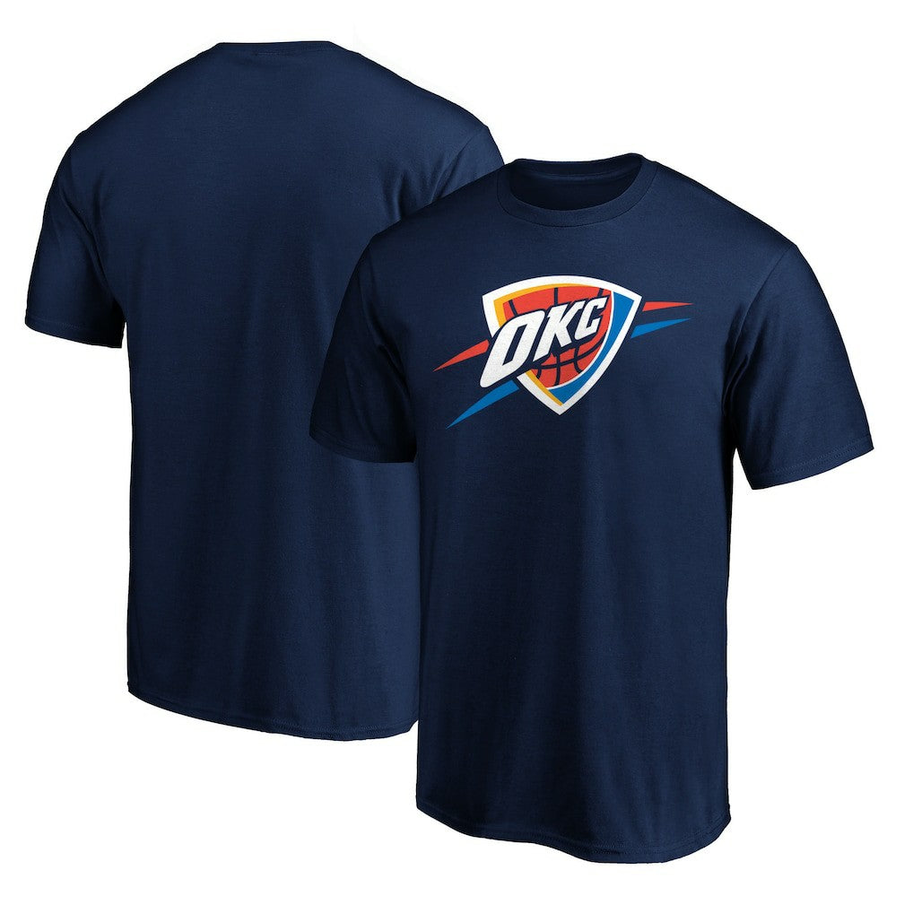 Navy Oklahoma City Thunder Primary Logo T-Shirt | NBA