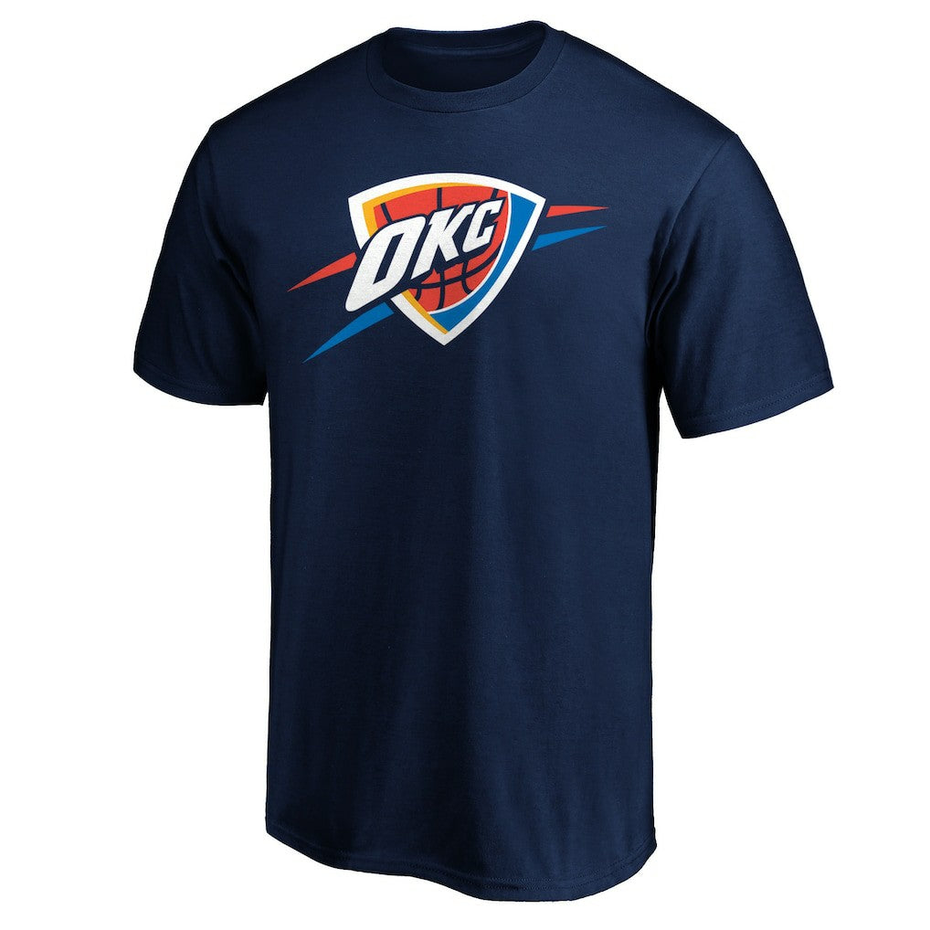 Navy Oklahoma City Thunder Primary Logo T-Shirt | NBA